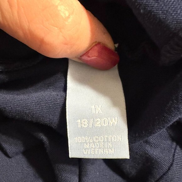 ❤️SUMMER PATRIOTIC/STARS FIREWORKS CASUAL NAVY TOP 1X - Picture 6 of 8